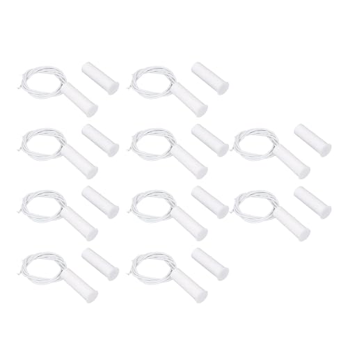 Sunicon 10 Sets Recessed Magnetic Switch DC100V 10W NC Style Flame Retardant Door Sensor Window Reed Switch for Alarm System Access Control