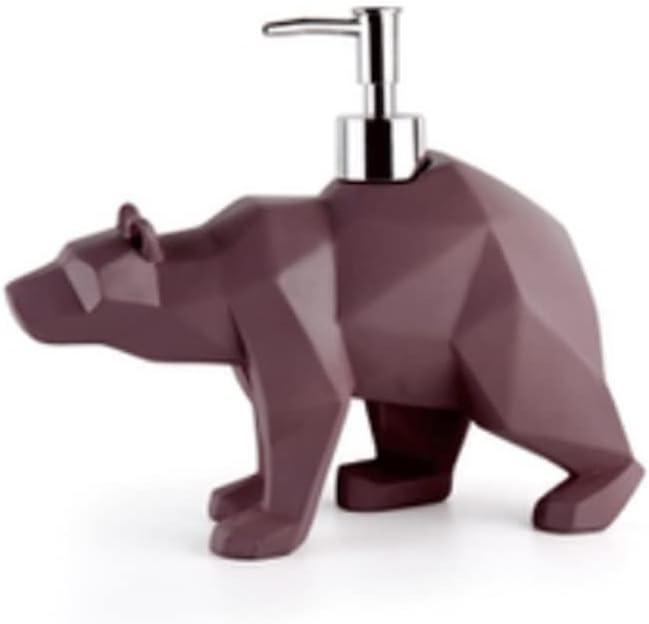 WDBB Soap Dispenser,Resin Pump Bottle,Horse and Bear Animal Character Cute Lotion Dispenser for Bathroom,Kitchen,Hotel,Restaurant