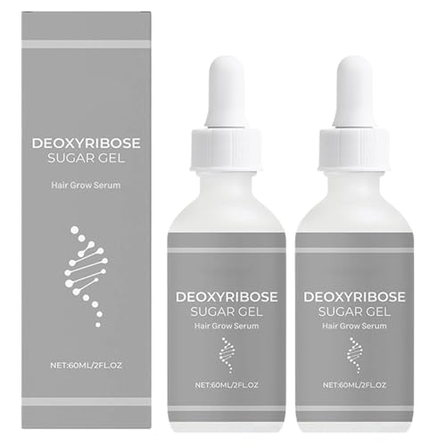 Deoxyribose Sugar Gel Hair Growth | 2-Pack Deoxy Ribose Sugar Hair Growth Serums | Ginger Thuja Leaf Ingredients Hair Scalp Oil for Increasing Hair Volume | Nourishing Hair Regrowth Gel for Women Men