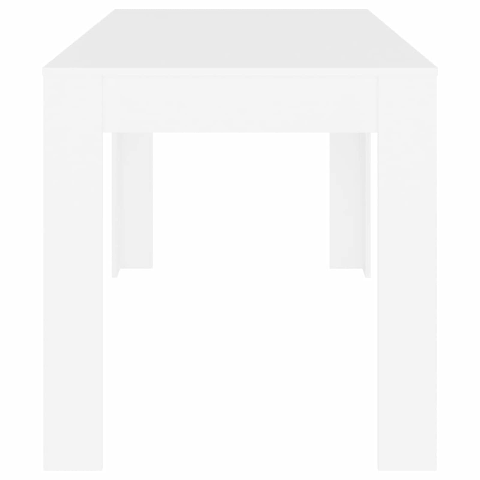 ARKEM Mesa de Comedor de Madera contrachapada Blanco 140x74,5x76 cm Mesa Cocina Extensible Muebles Comedor Mesa Comedor pequeña mesas de Cocina