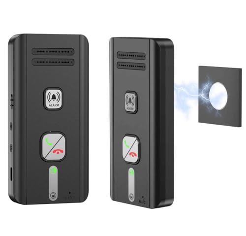 Gegensprechanlage 2er-Pack, 2 Wege Gegensprechanlage Funk, Intercom System für Zuhause, 500M Kabelloses Gegensprechanlage, Echtzeit-Kommunikation zwischen Räumen für Zuhause, Büro und Fabrik