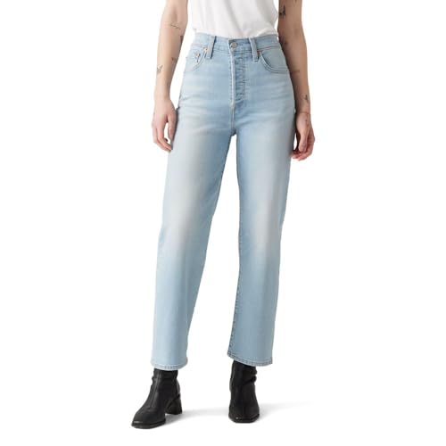 Levi'S Women'S Ribcage Straight Ankle Jeans, (New) Once In Awhile, 26