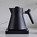 Fellow Corvo EKG Electric Tea Kettle - Electric Pour Over Coffee and Tea Pot - Quick Heating Electric Kettles for Boiling Water - Temperature Control and Built-In Brew Timer-Matte Black-0.9 Liter