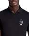 KARL LAGERFELD Paris Men's Sportswear Polo,Black,Medium