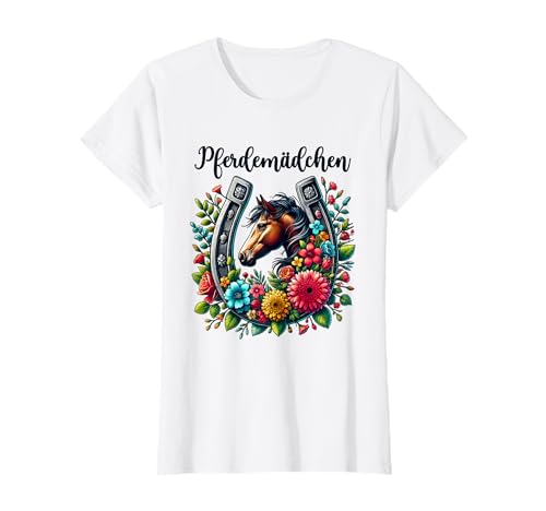 Pferdemädchen Reiterin Pferdeliebhaber T-Shirt