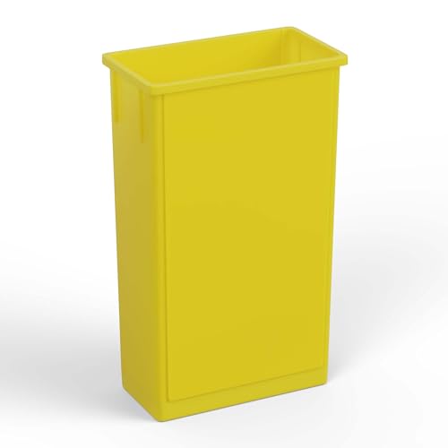 Caneca de basura amarilla slim 23 galones