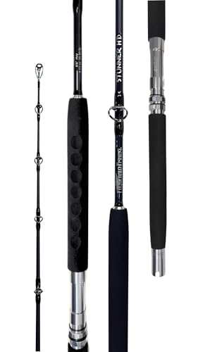 Fitzgerald Fishing Stunner HD Saltwater 5'8' XX-Heavy (80-200 Lb) Conventional Offshore or Nearshore Rods Great for Snapper, Grouper, Dolphin