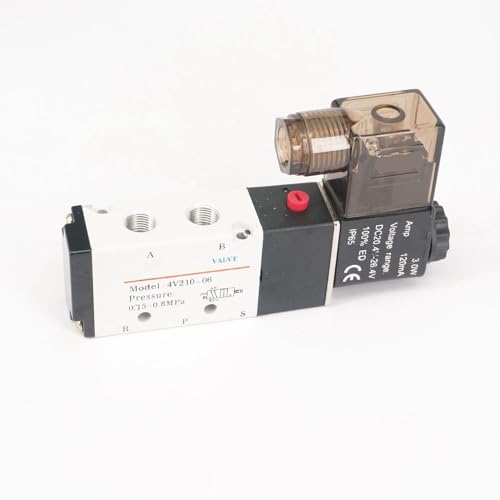 Válvula solenoide de alta precisión 4V210-06, componente neumático de 5 puertos 2 posiciones AC36V 4