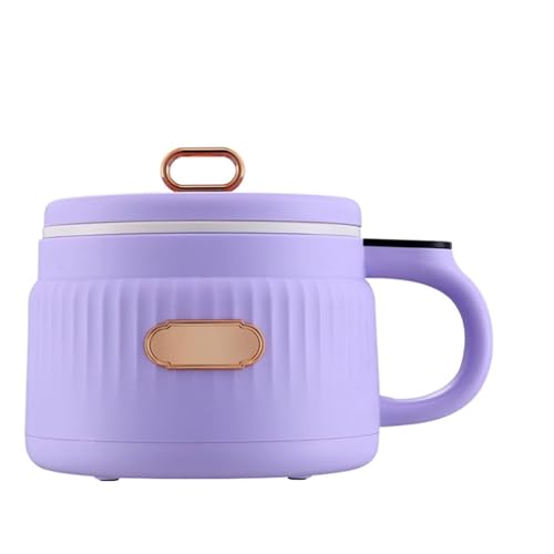 Zymoplas Pentola elettrica multifunzione per una cottura rapida e uniforme. Riscaldatore elettrico per fornello di riso elettrico, viola