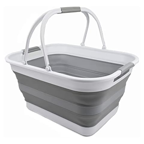 SAMMART 29L Collapsible Tub with Handle Cover