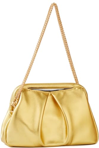 Image of Evening Bag Clutch Purse for Women Top-handle Clutch Bag Detachable Chain Crossbody Bag Party Wedding Handbag
