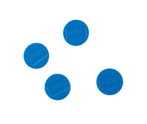 Nobo Magnetic Whiteboard Magnets, 30 mm, Pack of 4, 1901450, Coloured