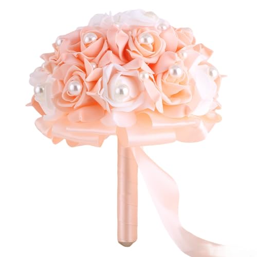 LMMWBM Coral and White Bouquet