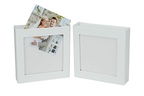 USB-Box für 1 USB-Stick mit Bildfenster. Flash Drive Aufbewahrungsbox. (Weiss)