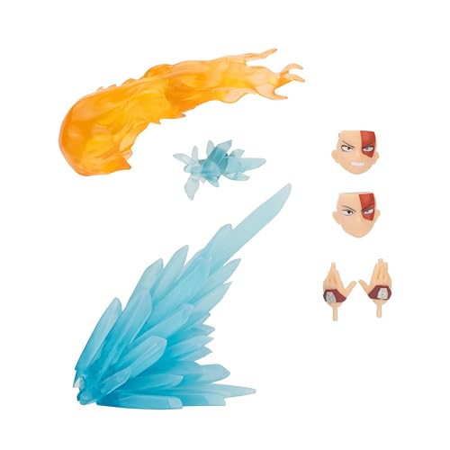 Total Anime Shoto Todoroki - 6.5-Inch Figure with Swappable Faceplates, Alternate Hands, and Fire and Ice Effects
