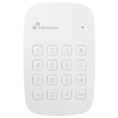 NIVIAN Teclado inalámbrico Compatible con Alarma Apto para Interior - Múltiples Funciones de gestión- Lector de Tag RFID - Fácil instalación sin Necesidad de Cables Cover