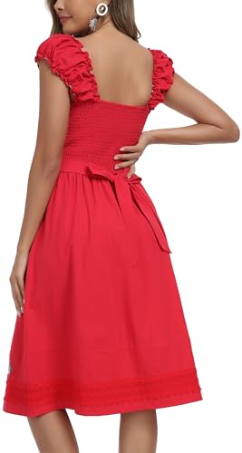 Image of Women's Mexican Dress Embroidered Causal Lace Party Dress