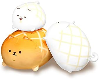 GRTLPOK Shiba Inu Plush Throw Hugging Pillow, Chubby Buddy Corgi Stuffed Animal,Bread Dog Plush Stuffed Animal Toys for Kids Gift (2. White, 1. 30CM)