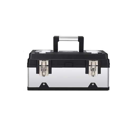 Tool storage Tool Box Stainless Steel Toolbox Multi-function Household Portable Hardware Repair Kit Extra Storage and Lock Box(17 Inch /20 )(20inch)