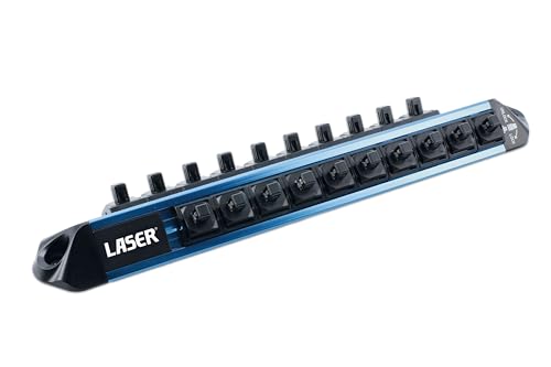 Laser 9239 LocSoc Double Rail aimanté 1/4" pour un rangement de douilles premium