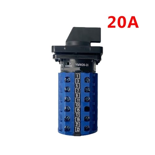 Interrupteur rotatif 4 positions 20A 32A 690V inverseur à cames