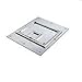 Hubbell Wiring Systems CFB7TALU Aluminum Square Edge Floor Box Tile Cover, 1/2" Edging