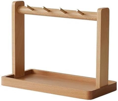 Walnut Key Storage Rack Storage Tray Jewelry Storage Rack Handmade Solid Wood Handicraft Decoration image 5