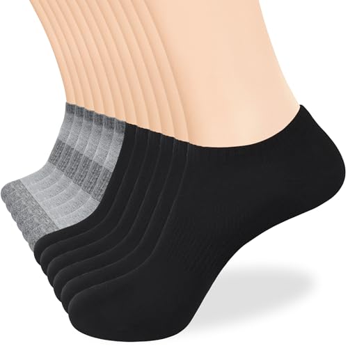 Image of inhees 8 /12Pairs Ankle Socks Women's and Men Thin Athletic Running Cotton Low Cut No Show Socks