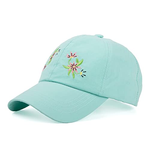 Casquette de baseball femme en coton léger brodé pour l'été