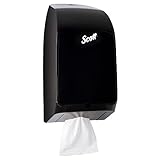 Scott® Hygienic Bathroom Tissue Dispenser (39728), Black, Compatible with Scott® & Cottonelle® Hygienic Bathroom Tissue, 7' x 5.7' x 13.3' (Qty 1)