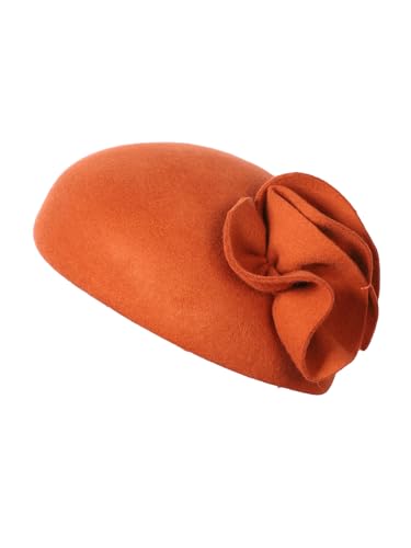 Sombrero de fieltro para mujer estilo fascinador miniatura 5