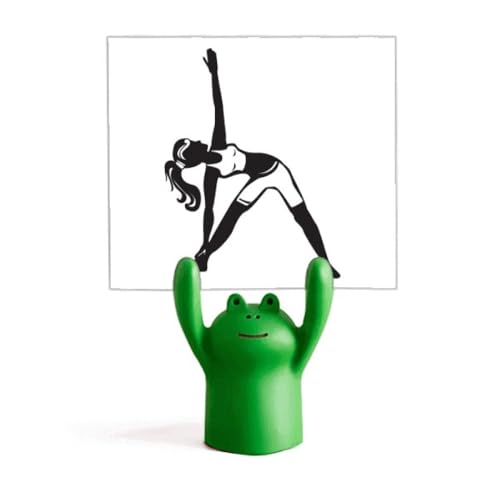 Support pour mémo grenouille fille étirable porte-note de bureau