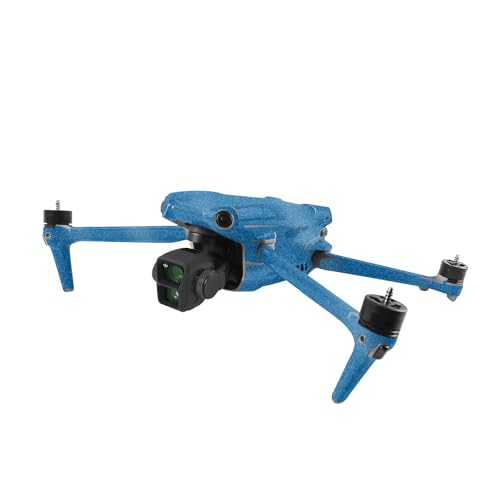 Image of MightySkins Glossy Glitter Skin Compatible with DJI Air 3 - Solid Blue | Protective, Durable High-Gloss Glitter Finish | Easy to Apply, Remove, and Change Style