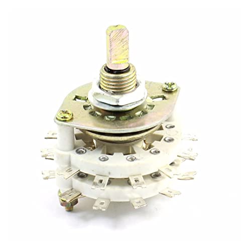 Berrysun Interruptor basculante 1 PC Selector de Canal de Banda de Interruptor Giratorio de cerámica 2P7T/4P5T/6P3T/4P4T/8P2T/2P8T/2P6T/2P11T KCZ (Color : 2P6T)