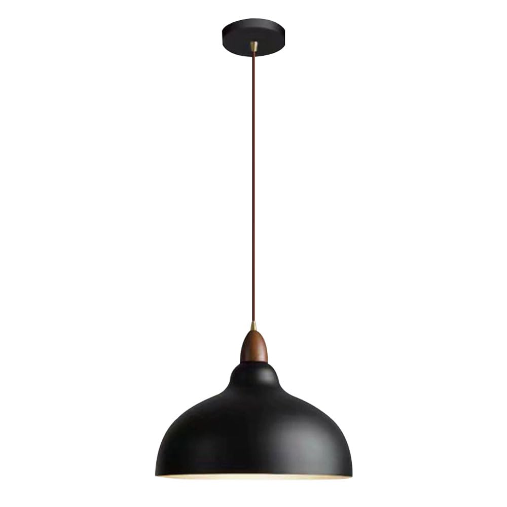 GUOGUOSM E26 Light Source Single Head Chandelier, Nordic Industrial Style Flush Mount Hanging Lamp, Creative Metal Pendant Light, Bedside Kitchen Island Corridor Decorative Light Fixtures