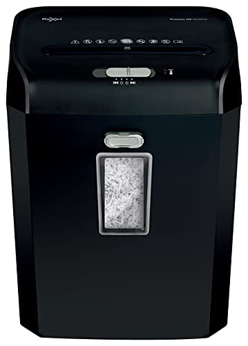 Rexel REX823 Cross Cut Paper Shredder, Shreds 8 Sheets, P4 Security, Small Office, 23L bin, Ultra Quiet, ProMax QS Range, 2104583