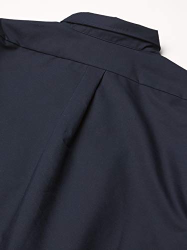 Red Kap Camisa social masculina popelina, Azul marino, GG