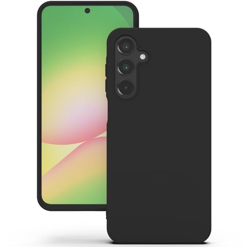 YATWIN Silicone Case for Samsung Galaxy A56 Soft-Touch Shockproof DustProof Antiskid Phone Cover for Samsung Galaxy A56 - Black