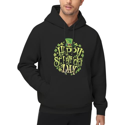 Funny Happy St Patrick's Day Men Women Lightweight Kangaroo Pocket Hoodie4