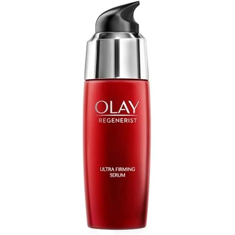 Olay Regenerist Face Serum, Ultra Firming Peptide Day Serum With Amino Peptide Complex II + Vitamin B3, Visibly Firmer Looking Skin, Improves Elasticity, Revitalises Up To 10 Layers Of Skin, 50ml Cover