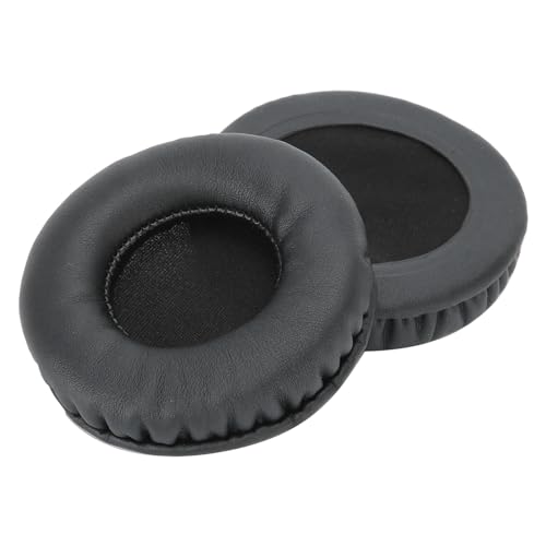 Almohadillas universales negras para auriculares, 75 mm, reposición de cojines, aislamiento acústico, 3,0 pulgadas