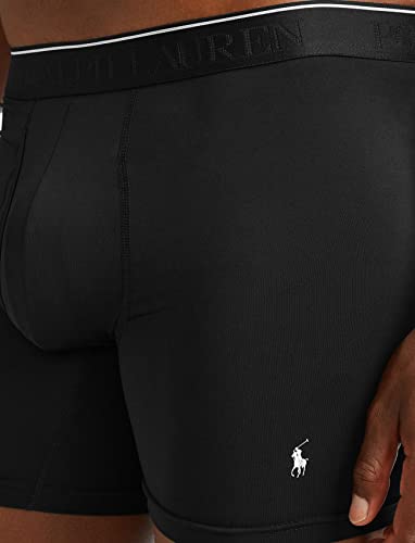 Polo Ralph Lauren Mens Classic Fit Microfiber Boxer Briefs, Polo Black, Large Us #TOP3