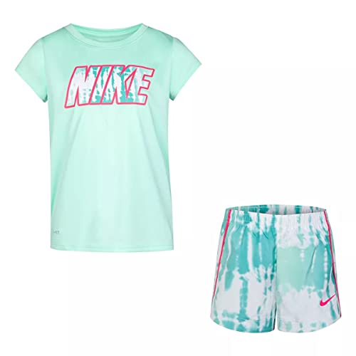 Image of Nike Baby-Girls Graphic T-Shirt and Shorts 2-Piece SetTracksuit