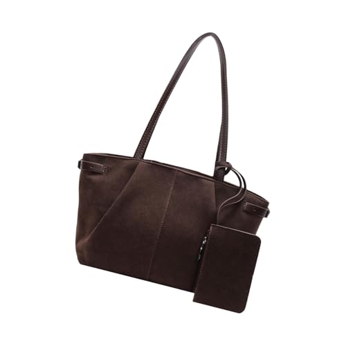 lazyfun 2025 Bolso Casual Tote Bag Mujer Bolsos Bandoleras De Moda Y Bolsos De Mano De Las Mujeres Top Handle Satchel Monederos Regalo Top Handle Satchel Bolso, marrón
