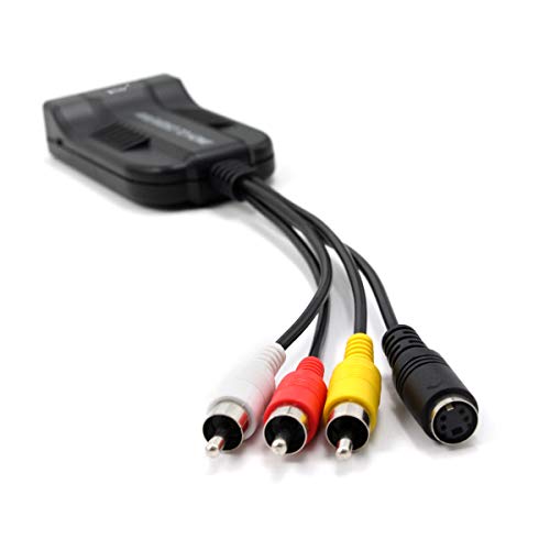 Wiistar AV CVBS to HDMI Converter Male Composite Female RCA S-Video to HDMI Adapter Support 720P 1080P for TV VHS VCR DVD - Thumbnail 6
