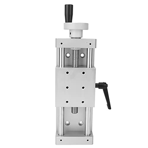 Lineartisch Schiebetisch , 196N Tragfähigkeit Manueller Tisch Schiebetisch Aluminiumlegierung anodische Oxidation Oberflächenbehandlung für Produktionsmaschinen(Hub 100mm)