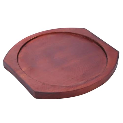 Milisten Salvamanteles de Madera Redondo Grueso 24,8 Cm Resistente al Calor para Cocina, Tapete Aislante Antideslizante para Cazuelas y Utensilios de Cocina, Accesorio para Hogar y Comedor