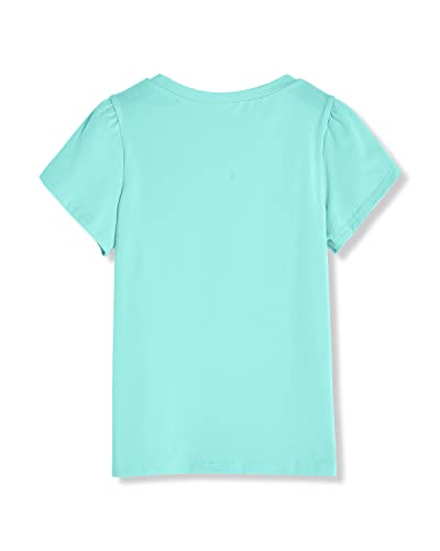 Goranbon Girls' Summer T Shirts Crewneck Petal Short Sleeve Cute Casual Tops4