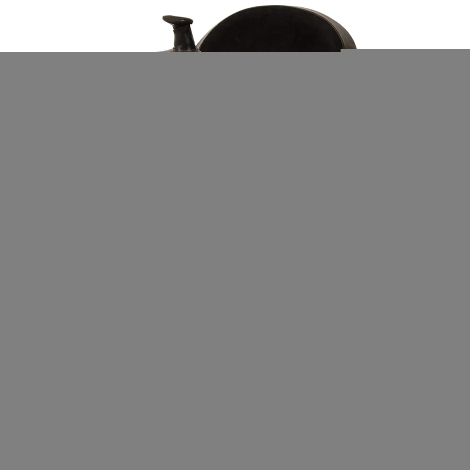 Homgoday Montura Occidental, cabezada y Pechera Cuero Real 17" Negra