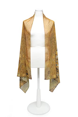 NEOVAT】chiffon long Scarf for women Famous Art Painted Scarves (Van Gogh & Monet & Klimt)3
